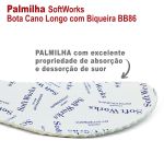Palmilha Reposição para Bota Cano Longo com Biqueira BB86 Soft Works