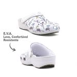 Babuche Antiderrapante Branco DNA BB31 Soft Works EPI Sapato de Segurança