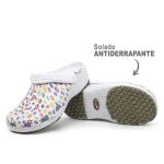 Babuche Antiderrapante Branco BB32 Soft Works Estampa 05