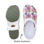 Babuche Antiderrapante Branco BB32 Soft Works Estampa 26