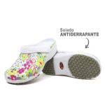 Babuche Antiderrapante Branco BB32 Soft Works Estampa 01