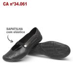 Sapatilha Preta Soft Works BB50 Sapato de Segurança EPI 