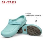 Babuche Antiderrapante Verde Medicina BB60 Soft Works EPI Sapato de Segurança 