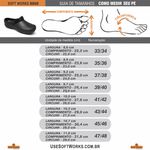 Babuche Antiderrapante Branco BB60 Soft Works EPI Sapato de Segurança 
