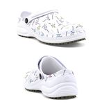 Sapato Tipo Tamanco Branco BB61 Estampa DNA Soft Works EPI Sapato de Segurança 
