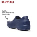 Sapato Social Antiderrapante com Bico de Composite Marinho BB66 EPI Soft Works Sapato de Segurança