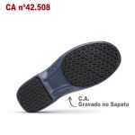 Sapato Social Antiderrapante Marinho BB67 EPI Soft Works Sapato de Segurança