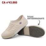 Sapatênis Antiderrapante BB81 Bege Softworks EPI Sapato de Segurança