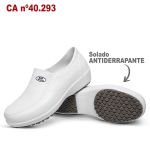 Sapato Feminino Lady Works Antiderrapante Branco BB95 Soft Works EPI Sapato de Segurança 