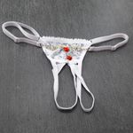 Conjunto Calcinha e Sutiã em renda com jóia