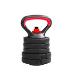 Kit 6 em 1 Halteres, Barra e Kettlebell Ajustável com Anilhas LV-HL-200 | Livevo 