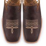 Bota Texana Masculina Bico Quadrado - Crazy Horse Café/Dallas Mostarda