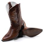 Bota Texana Masculina Bico Fino - Fossil Mostarda/Fossil Mostarda