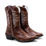 Bota Texana Masculina Bico Fino - Fossil Mostarda/Fossil Mostarda