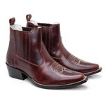 Bota Masculina Cano Curto Bico Fino - Fossil Sella/Fossil Sella