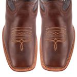 Bota Texana Masculina Bico Quadrado - Austrália - Tabaco/cinza
