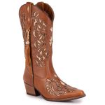 Bota Texana Feminina Bico Fino - Malboro Mostarda/Malboro Mostarda