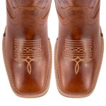 Bota Texana Masculina Bico Quadrado - America - Fossil Mostarda/Fossil Mostarda