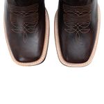 Bota Texana Masculina Bico Quadrado - Fossil Marrom/Floter Pinhão