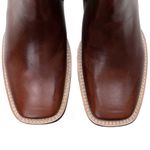 Bota Masculina Cano Curto Bico Quadrado - Fossil Tabaco/Fossil Tabaco