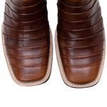 Bota Masculina Cano Curto Bico Quadrado - Tatu - Fossil Mostarda/Fossil Mostarda