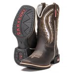 Bota Texana Masculina Bico Quadrado - Crazy Horse Café/Dallas Mostarda