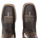 Bota Texana Masculina Bico Quadrado - Crazy Horse Café/Dallas Mostarda