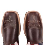 Bota Texana Masculina Bico Quadrado - Fóssil Marrom/américa