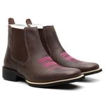 Bota Texana Cano Curto Fóssil Café