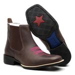 Bota Texana Cano Curto Fóssil Café