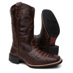 Bota Texana Jacaré Café