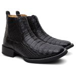 Bota Cano Curto Turuna Jacaré PRETO ANATOMIC