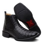 Bota Cano Curto Turuna Jacaré PRETO ANATOMIC