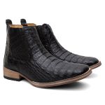 Bota Cano Curto Turuna Jacaré PRETO EXCLUSIVE