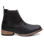 Bota Cano Curto Turuna Jacaré PRETO EXCLUSIVE