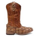 Bota Texana Masculina Pirarucu CAMEL
