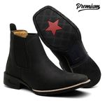 BOTA TEXANA TURUNA CRAZY HORSE PRETO