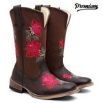 Bota Texana Feminina Floral