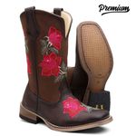 Bota Texana Feminina Floral