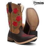 Bota Texana Feminina Flor da Primavera