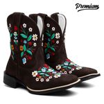 Bota Texana Feminina Charm Floral