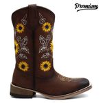 Bota Texana Feminina Girassois