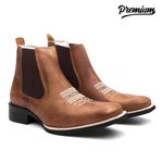 Bota Texana Cano Curto Fóssil Whisky