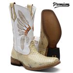 Bota Texana Masculina Anaconda Areia