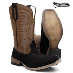 Bota Texana Masculina Nobuck Preto