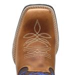 Bota Texana Masculina Xadrex Azul