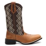 Bota Texana Masculina Xadrex Bege