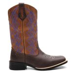 Bota Texana Masculina Xadrex Azul 