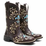 Bota Texana Feminina Espada Azul