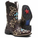 Bota Texana Feminina Espada Azul